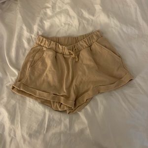 H&M nude lounge shorts